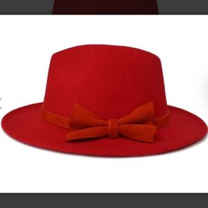 NEW House of Hatters Cartagena Collection Red OLIVIA Hat Fedora One Size